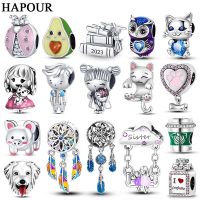 925 Sterling Silver Charms Boy Girl Cat Beads Pendants Fit Original Pandora Bracelet Diy Gift For Woman