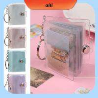 AILI 1PC เครื่องเขียนใบเสร็จรับเงิน พวงกุญแจ แบบพกพา อุปกรณ์เสริม สำหรับการ์ดรูปถ่าย 2 นิ้ว Mini Photo Albums ที่ใส่รูปถ่าย