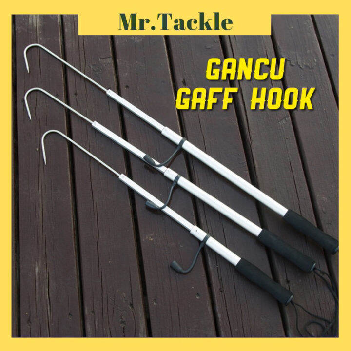 【MR.T】Gancu Cangkuk Ikan Stainless Aluminium Gaff Fishing Tackle Sauk