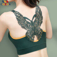 COZOK Áo Ngực Butterfly Bờ Lưng Xinh Đẹp Không Có Dấu Kích Thước Lớn Áo