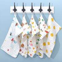 ✉ 5 Pcs Childrens six-layer gauze towel cotton high-density absorbent 25cmx50cm