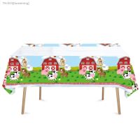 ❦❧❉ Farm Animals Birthday Party Decorations Farm Plastic Tablecloth Table Cover Cow/Pig/Sheep Theme Baby Shower Kids Party Supplies