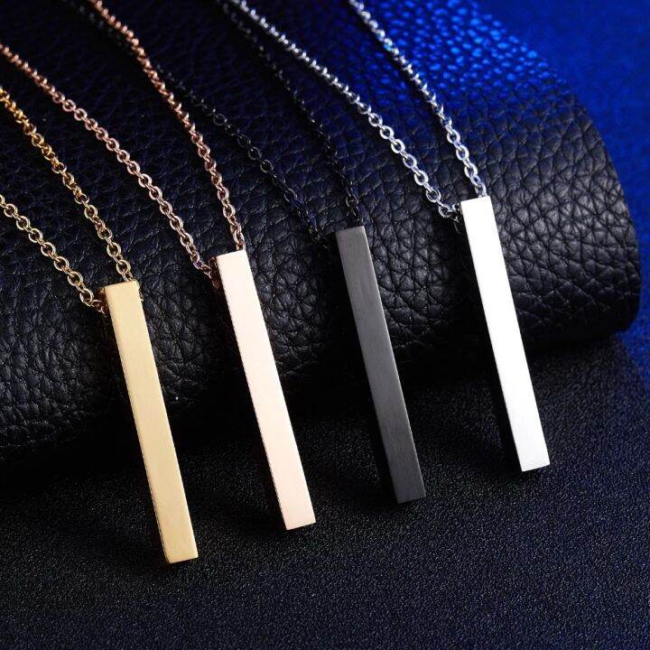 silver-necklace-for-women-cube-pendant-jewelry-plain-pendant-necklace-mens-titanium-steel-necklace-womens-silver-necklace