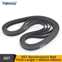 POWGE 400 406 410 420 430 440 444 450 GT2 Timing Belt W 6/9mm 2GT Rubber Synchronous Belt Linear Drive With Linear Motion