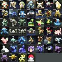 ฟิกเกอร์รุ่นแรกโปเกมอน Pikach Psyduck Mankey Meowth Slowpoke Ash Ketchum Blastoise คอลเลกชั่นของเล่นของขวัญสำหรับเด็ก