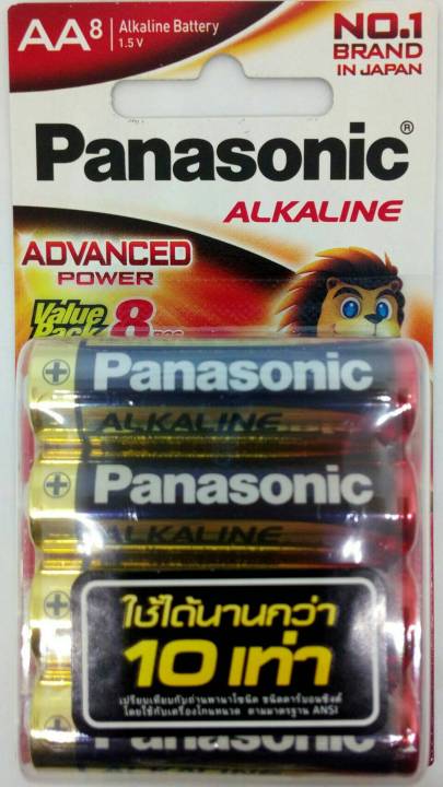 แท้-100-aa-aaa-pack-8-ก้อน-ยกกล่อง-6-packs-48-ก้อน-panasonic-alkaline-battery-ถ่านอัลคาไลน์