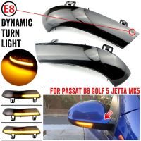 2pcs For VW GOLF 5 GTI V MK5 Jetta Passat B5.5 B6 Sharan Superb EOS Dynamic LED Turn Signal Light Side Wing Mirror IndicatorSignal Light Assemblies Pa