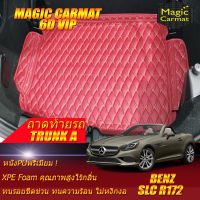 Benz SLC R172 2016-2020 Convertible Trunk A (เฉพาะถาดท้ายรถแบบ A) ถาดท้ายรถ SLC300 SLC43 2016 2017 2018 2019 2020 พรม6D VIP Magic Carmat