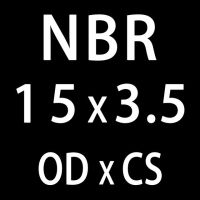 แหวนซีลโอริงปะเก็นโอริง Od12/13/14/15/17/16/18/19/20มม. 50ชิ้น/ล็อต Cs3.5Mm แหวนกันรั่วโอริงปะเก็นโอริง (Od15Mm)