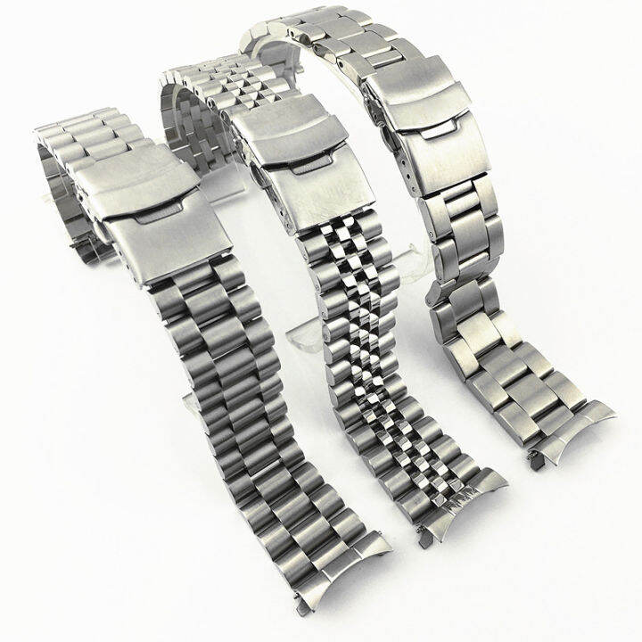 20mm-22mm-24mm-stainless-steel-watch-band-strap-silver-polished-mens-luxury-replacement-metal-watchband-bracelet-for-seiko