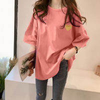 Korean House Women Clothes Shortsleeve Tshirt 2021 New Korean style Tops Loose and versatile base Blouse Baju Murah 宽松T恤短袖上衣女韩版百搭 衣服