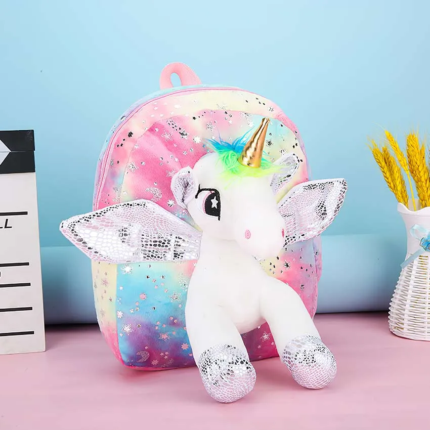 Unicorn best sale plush backpack