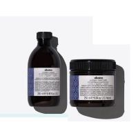 Davines Alchemic shampoo Silver 2802ml + Treatment 250ml ชุดแชมพูม่วงพร้อมทรึตเม้นท์สำหรับบำรุงสีบลอนด์เงิน silver สีเทา หรือสีหม่น