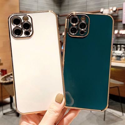 Soft Electroplated iPhone 12 13 14 X XR XS 7 8 SE2020 mini Cases Cover