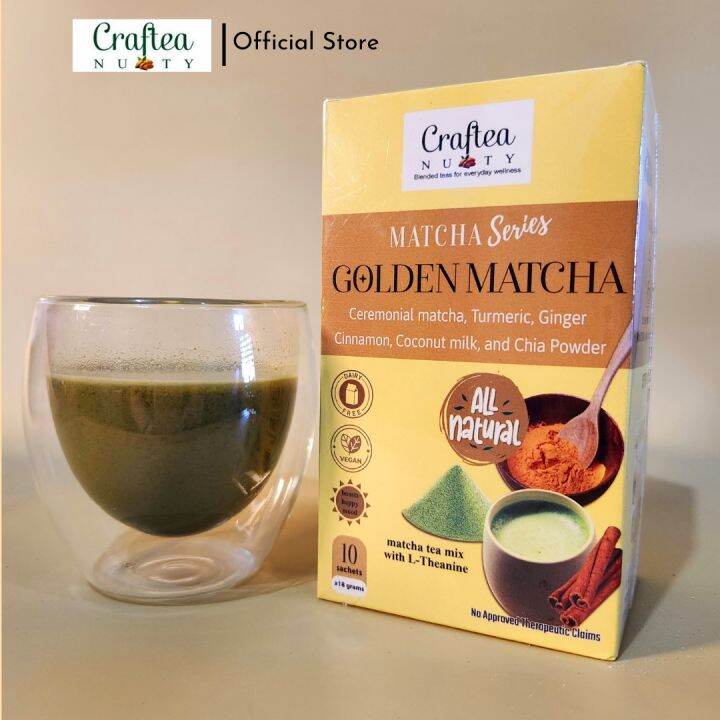 【2023】 Matcha Blend with Turmeric LTheanine latte matcha powder Lazada PH