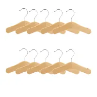 Wooden Baby Hangers,Kids Hangers,Notched Shoulder Design for Children Clothes,Decoration Hanger,10 Pack