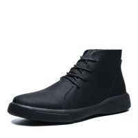 ❉◆ Brand New Winter Men Snow Boots Fashion Lace-up Ankle Boots Genuine Leather Warm Plush Men Boots Autumn Outdoor Men Shoes