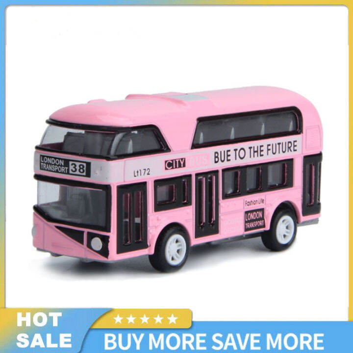 1-43จำลอง-city-bus-sightseeing-double-decker-bus-รุ่นดึงกลับรถของเล่น-mini-รุ่นรถสำหรับเด็ก-toy