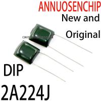 ตัวเก็บประจุโพลีเอสเตอร์ 200PCS ใหม่และเป็นต้นฉบับ DIP 100V 0.22UF 220NF Pitch 5mm 2A224J