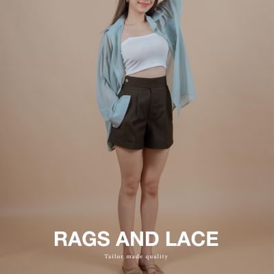 Rags and Lace WOMEN Shorts กางเกง Gurkha ผ้า cotton สี Olive