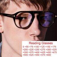 Luxury Men 39;s Reading Glasses Famous Brand Designer Vision Presbyopic Eyeglasses Unisex Male Vintage Round Anti Blue Rays Glasses