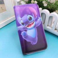 Disney Dompet Koin กระเป๋าสตางค์ยาว PU สำหรับทุกเพศ,ที่ใส่บัตรของผู้หญิงคลัทช์อเนกประสงค์สำหรับผู้หญิงและผู้ชาย
