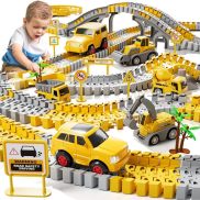 Bộ đồ chơi lắp ghép ráp đường ray xe lửa oto tàu hỏa dễ dàng lắp ráp
