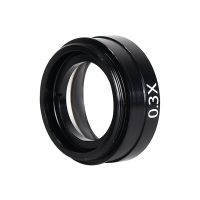 0.3X/0.5/2X เลนส์วัตถุประสงค์1-3/4 "(42มม.) เลนส์ขยาย C-MOUNT สีดำ