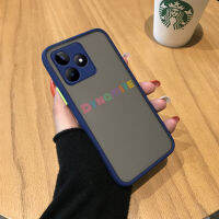 Case4you เคสสำหรับ Realme C53 Realme Narzo N53ตัวอักษรภาษาอังกฤษหลากสีเคสลายตัวอักษรภาษาอังกฤษมีน้ำค้างแข็งโปร่งใสแบบแข็งเคสใส่โทรศัพท์แบบแข็งเคสป้องกันกล้องปกหลังแบบเต็มกันกระแทกสำหรับเด็กหญิงเด็กชาย