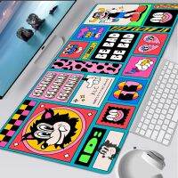 แผ่นยางรองเมาส์ญี่ปุ่น Kawaii Deskmat Rubrehose แผ่นรองเมาส์ขนาดใหญ่สำหรับเล่นเกมแผ่นรองเมาส์แผ่นรองเมาส์อะนิเมะเล่นเกมสำนักงานแผ่นรองเล่น