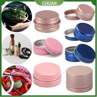 CHUAN 4pcs เทียนเล็บปลอม สำหรับครีมบาล์ม กล่องโลหะใส่ของ ขวดรีฟิล กระป๋องชากระป๋อง โถดีบุกอลูมิเนียม ภาชนะบรรจุเครื่องสำอาง