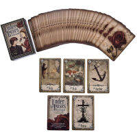 FOOภายใต้ดอกกุหลาบLenormand 39 การ์ดดาดฟ้าหอนาฬิการักOracle Tarot