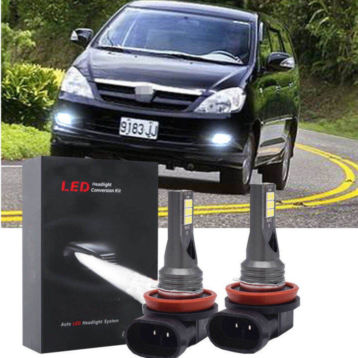 สำหรับ Toyota Innova 2004 2005 2006 2007 2008 - 2PC 6000K 80W LED ไฟ ...