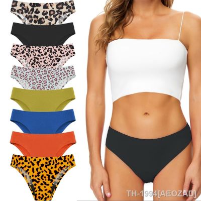 ◇ஐ Meninas sem costura roupa de banho calcinha menstrual 4 camadas à prova vazamento sexy leopardo biquíni absorção rápida verão beachwear período maiô
