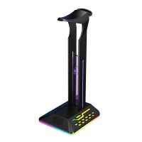 RGB Gaming Headphone Stand Desktop Earphone Holder Hanger Gamer Headset Display Stand Bracket Earphone Accessories