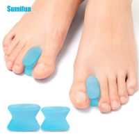 ► 2pcs Blue Toes Separator Hallux Valgus Toes Correction Prevent Overlapping Foot Pain Relief Orthopedic Protector Foot Care Tools