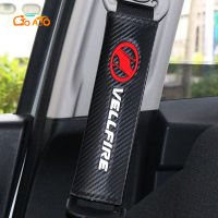 GTIOATO สำหรับ Toyota Vellfire ปลอกหุ้มเข็มขัดนิรภัย คาร์บอนไฟเบอร์ ที่หุ้มเข็มขัดนิรภัยรถยนต์ ที่หุ้มเข็มขัดนิรภัย ปลอกเข็มขัดนิรภัย รถยนต์อุปกรณ์ภายในรถยนต์