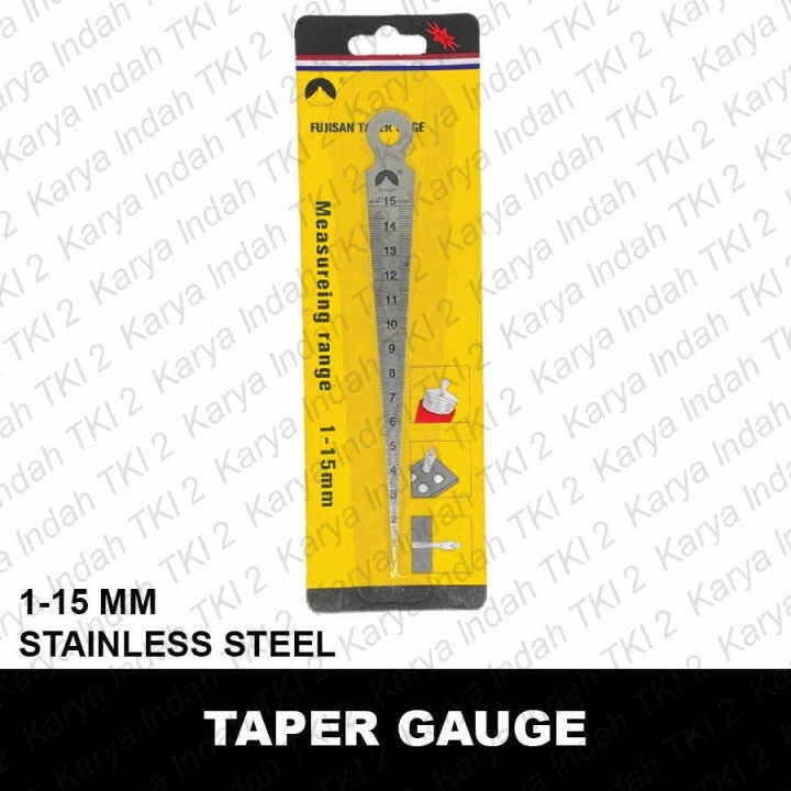 Taper Gauge FUJISAN 1 - 15mm Alat Ukur Diameter Lubang Tapper Gage ...