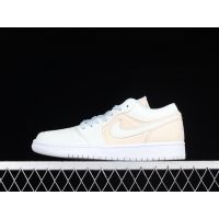 2023 2023 Original J 1 "Canvas" Beige White Low Cut Basketball Shoes Casual Sneakers for Men Women