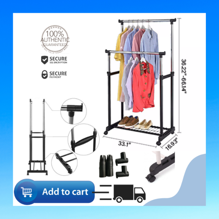 Double Pole Clothes Rack/ Double Pole Clothes Hanger/Double Pole ...