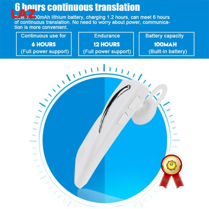 อัจฉริยะ28ภาษาแบบเรียลไทม์นักแปลเสียงหูฟังไร้สายบลูทูธที่รองรับการแปลเสียงอัจฉริยะเข้ากันได้สำหรับ-ios-android