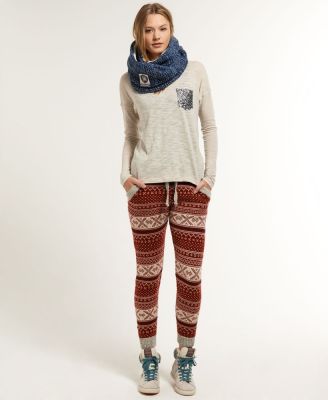 SUPERDRY SUNSCORCHED KNIT-PANT กางเกงขายาว สำหรับผู้หญิง