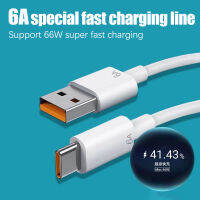 สายเคเบิลข้อมูลประเภท C สำหรับรถยนต์6A 0.3/1/1.5/2M 66W ใช้ได้กับอุปกรณ์เสริมสายข้อมูลชาร์จเร็ว Xiaomi Huawei ยานยนต์