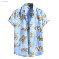 ✚✐ 2022 Oversized Mens Short Sleeve Down Shirt Fashion Ethnic Print Hawaiian