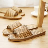 Bamboo and rattan sandals and slippers indoor and outdoor home non-slip slippers