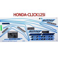 สติ๊กเกอร์ติดรถมอเตอร์ไซด์ สำหรับ HONDA-CLICK125i ปี2018 สีน้ำเงิน