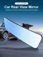 Anti-glare Rear View Mirror Universal Car Truck Interior 360 Degree Rotate Rear View Mirror With Suction Cup Blue Reverse Mirror