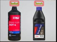 TRW Brake Fluid DOT 4 โฉมใหม่ น้ำมันเบรค ขนาด 500ml/1ลิตร PFB450/PFB401 Made in the UK