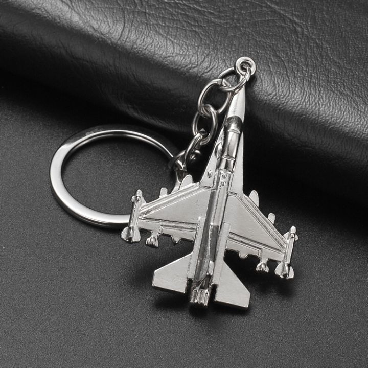 พวงกุญแจสำหรับผู้ชายกระเป๋ารถพวงกุญแจแบบจำลองเครื่องบินแบบจำลองเครื่องบินนักรบของเล่นเครื่องบินรบ-aircrafe-ของขวัญแฟชั่น