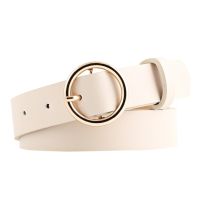 Round Faux Leather Buckle Belts For Women Dresses Plus Size Outdoor Belts For Women Leather High Waist Waistband ремень женский